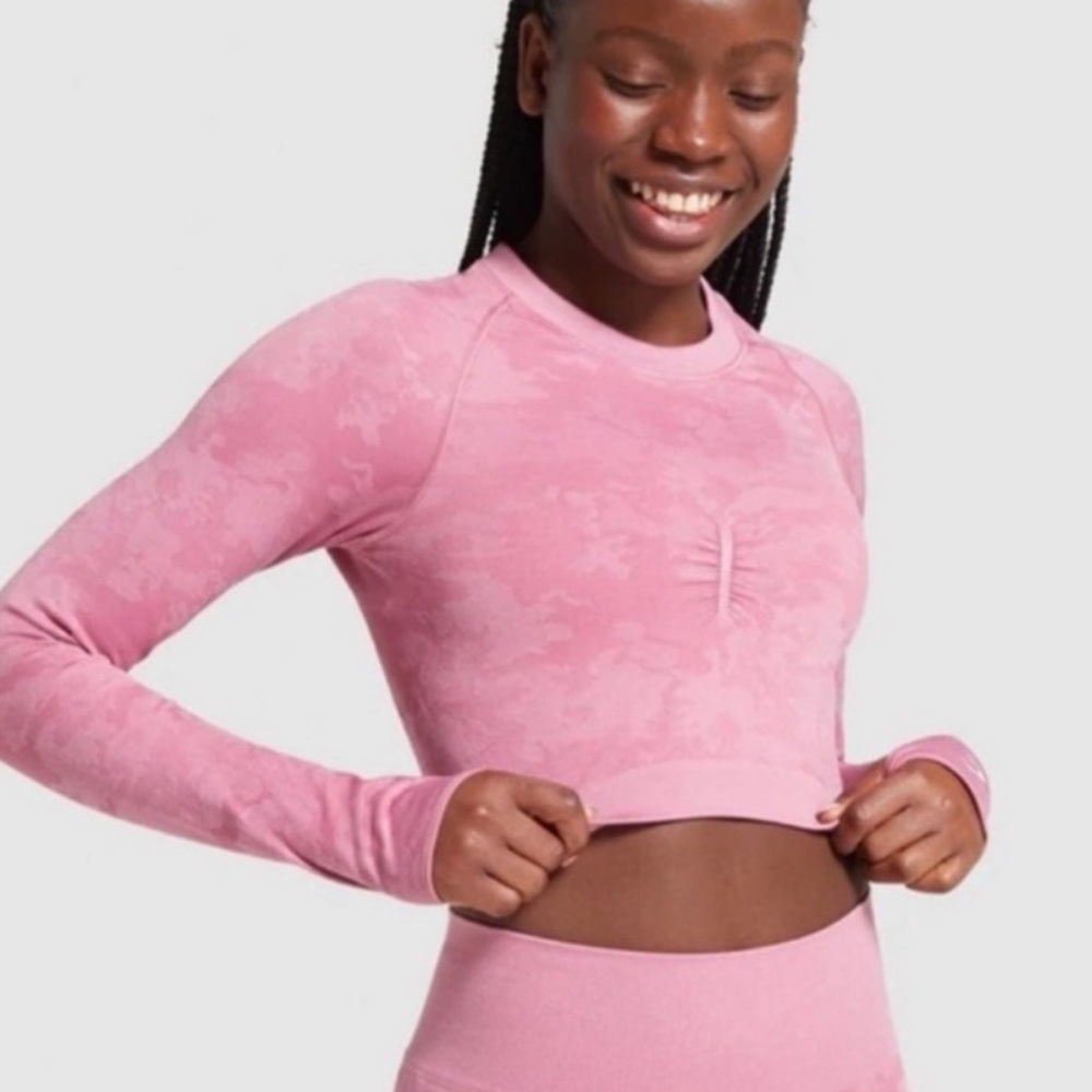 Gymshark Adapt Camo Seamless Crop top